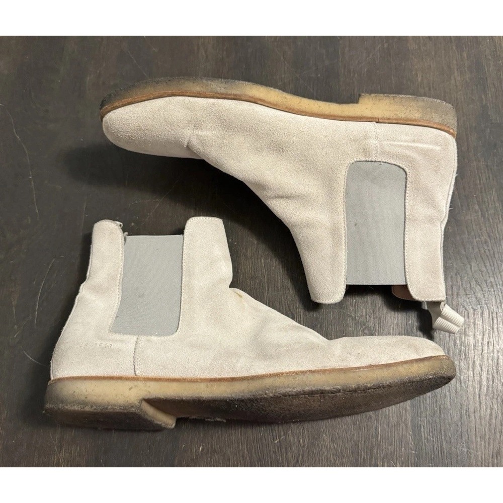Common Projects Chelsea Boots in Suede Tan Size 46 Chukka